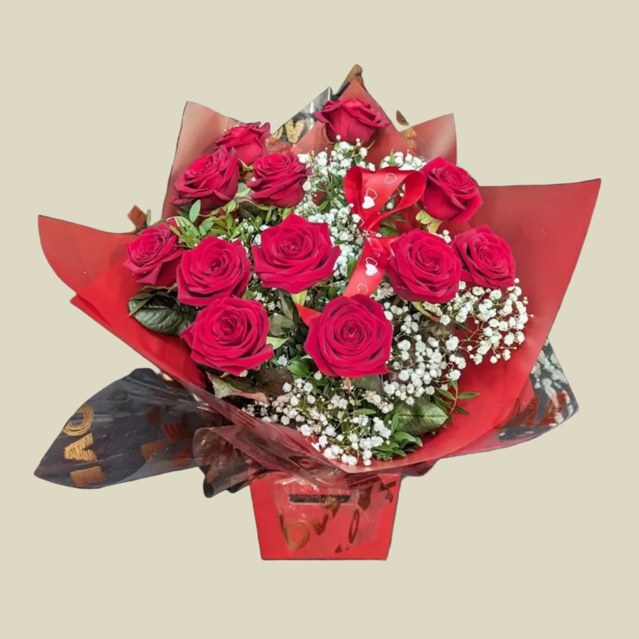 Arrangement Roses Rouges En Longueur Bouquet de roses rouges Jardin de roses – Atelier Balsam