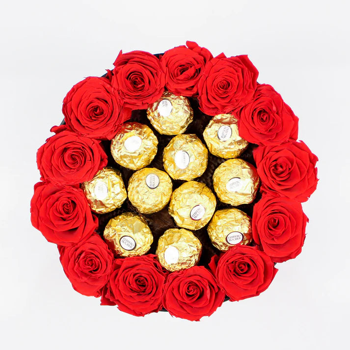 Ferrero Rocher et Roses Rouges