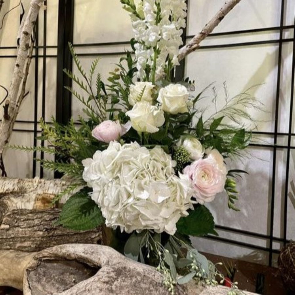 Arrangement de fleurs fraîches tout en douceur - Atelier Balsam